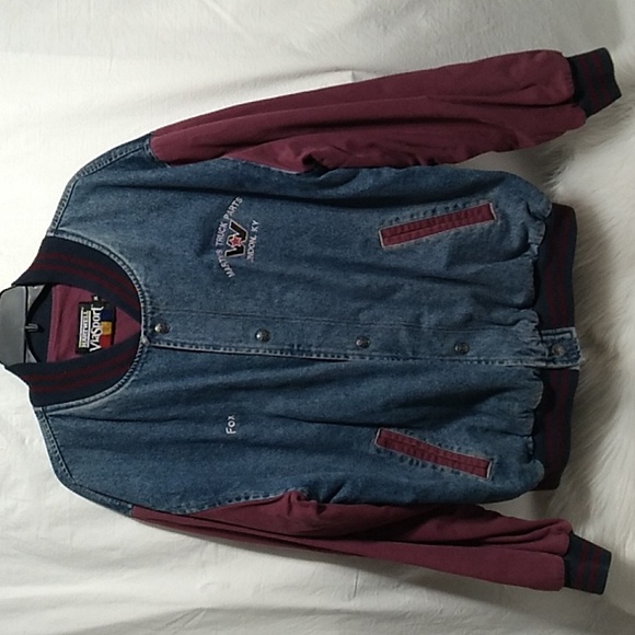 SALE! Vintage Hartwell Viasport Jean Bomber Jacket Sz.XL - Picture 1 of 8